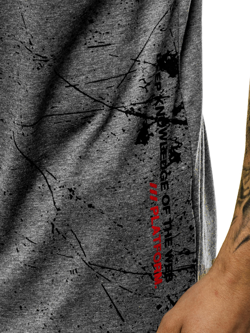 Vīriešu T-krekls grafīta OZONEE JS/SS10917Z