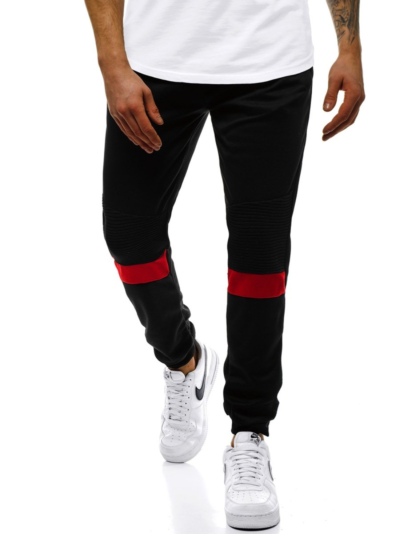 Vīriešu sporta bikses melnas OZONEE JS/JZ11016