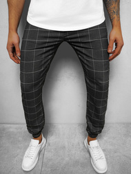  Vīriešu chino bikses melni OZONEE DJ/2276/22