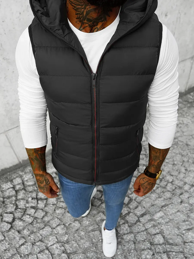 Vīriešu veste melna OZONEE JS/M805/392