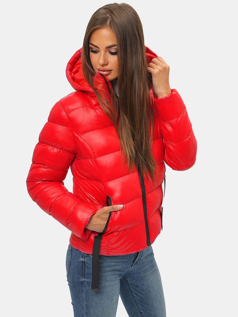 Sieviešu ziemas jaka sarkana OZONEE JS/M782/270