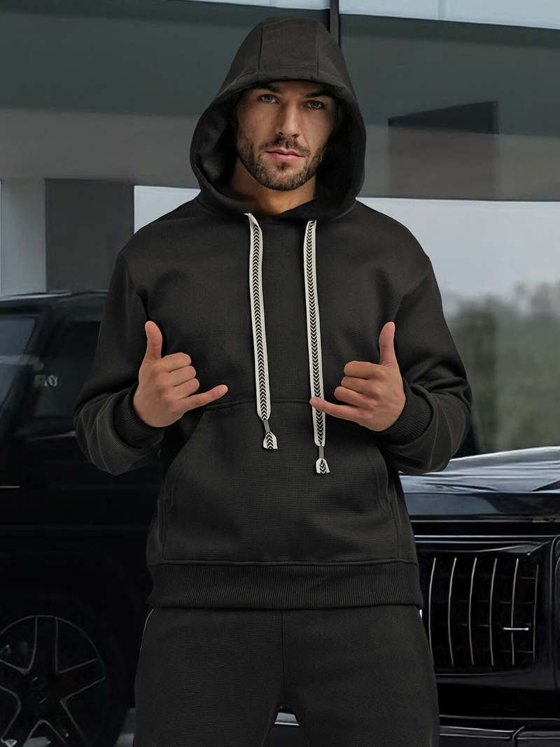 Vīriešu treniņtērps melns OZONEE O/3C582AB