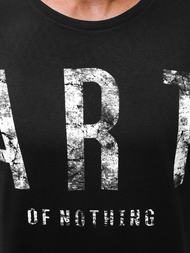 Vīriešu T-krekls ar garām piedurknēm melns OZONEE O/1292Z 