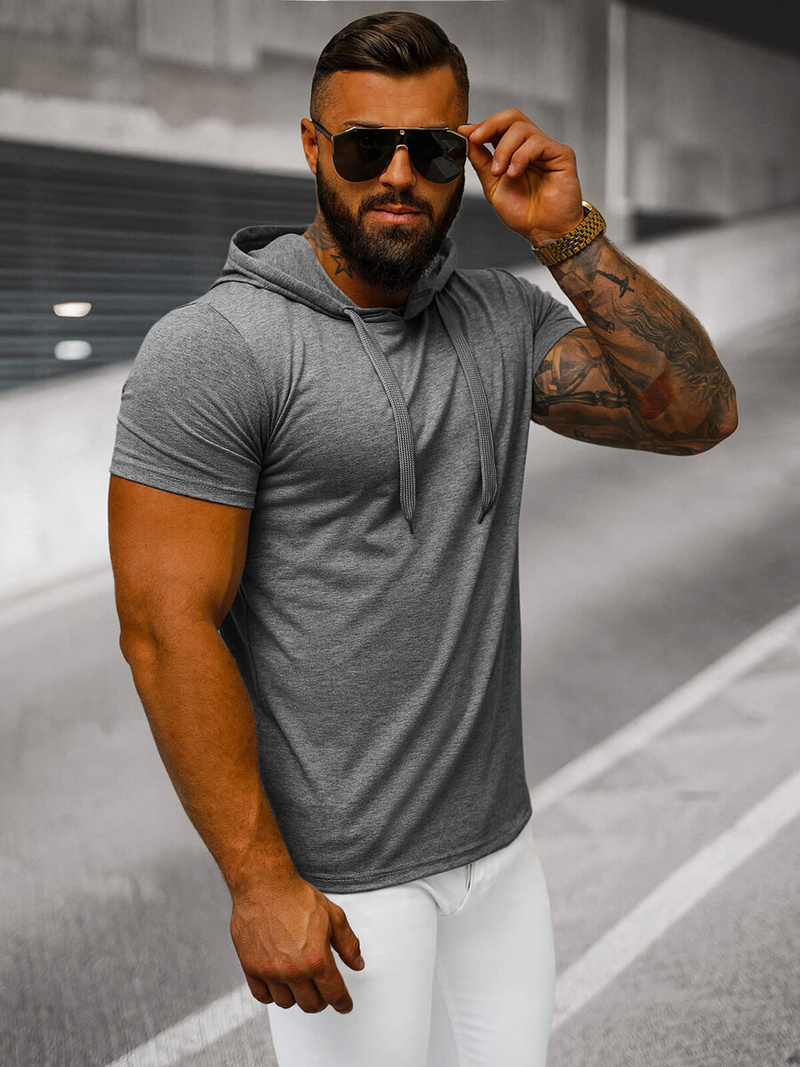 Vīriešu t-krekls grafīta OZONEE JS/8T89/5