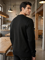 Vīriešu svīteris melns OZONEE JS/59B3610/3