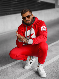 Vīriešu treniņtērps sarkans OZONEE JS/8C59/18Z