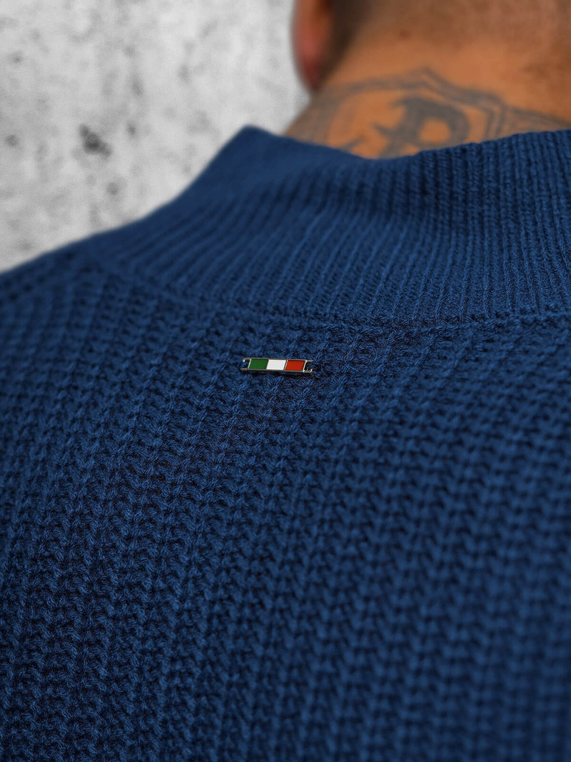 Vīriešu svīteris tumši zils OZONEE NB/MM6020/6