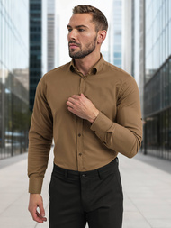 Vīriešu krekls brūna OZONEE V/V187