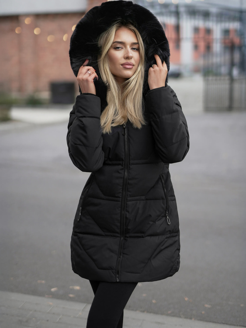 Sieviešu jaka melna OZONEE JS/16M9099/392Z