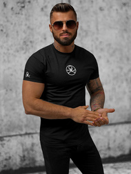 Vīriešu t-krekls melns OZONEE NB/MT3040