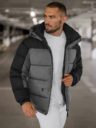 Vīriešu virsjaka pelēka OZONEE JS/31M5008Z