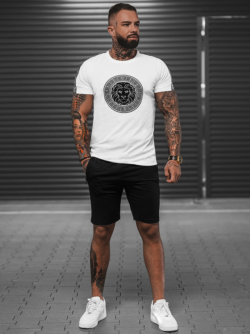 Vīriešu Treniņtērps Balti-Melns OZONEE O/HM788Z