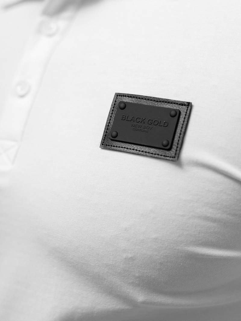 Vīriešu polo krekls balts OZONEE NB/MT3018Z