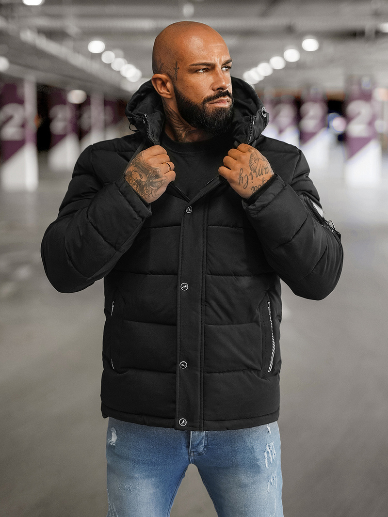 Vīriešu jaka melna OZONEE JS/57M7503/392