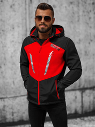 Vīriešu softshell virsjaka melni-sarkana OZONEE JS/HH022/1CZ