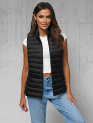 Sieviešu veste melna OZONEE JS/16M9155/392