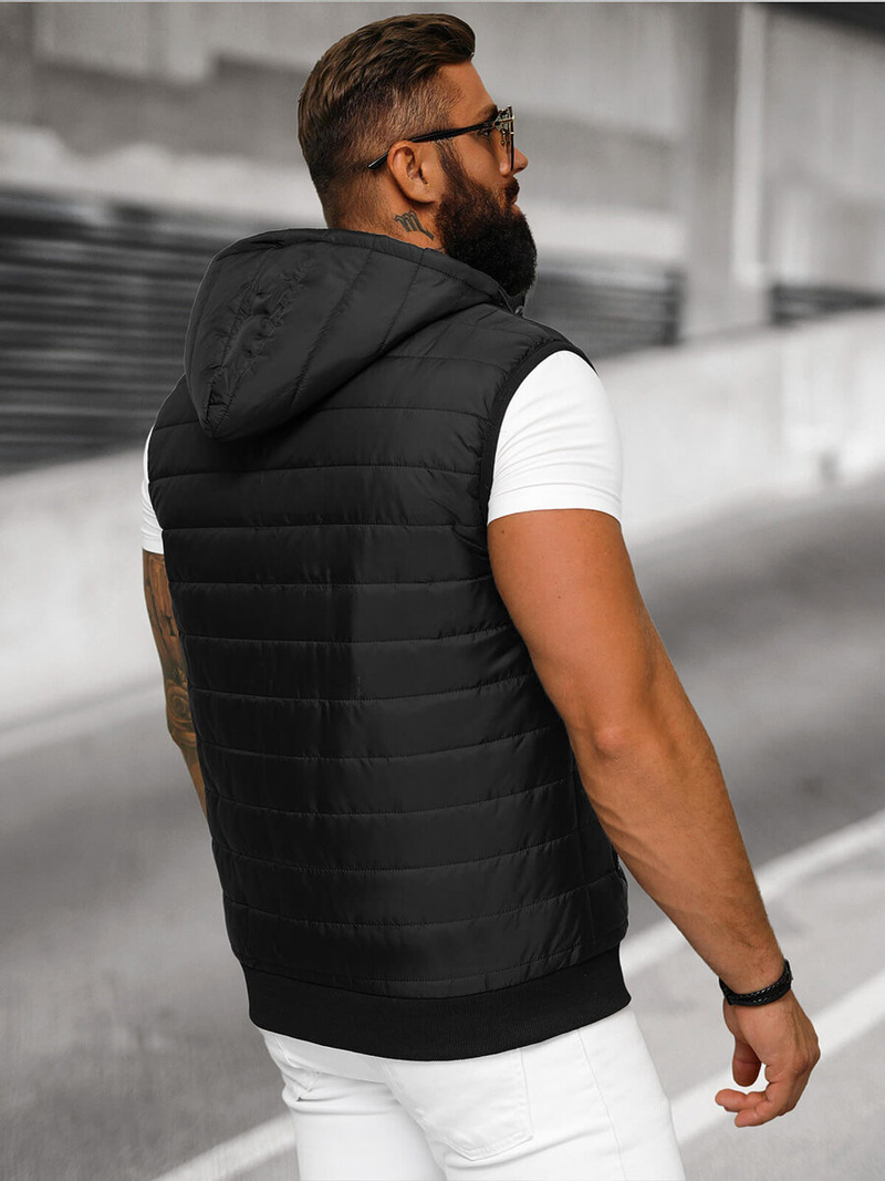 Vīriešu veste melna OZONEE JS/MY88Z