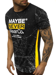 Vīriešu T-krekls melns OZONEE JS/SS10915