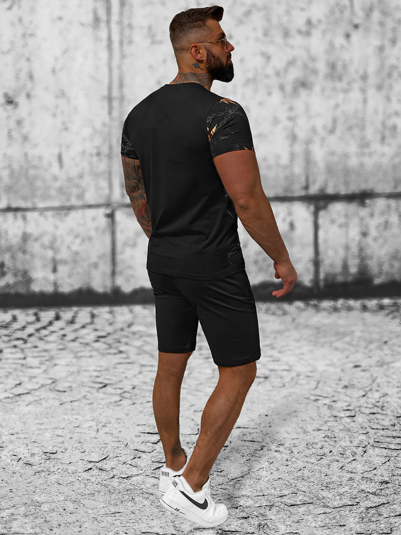 Vīriešu Treniņtērps Melns OZONEE O/HM757Z