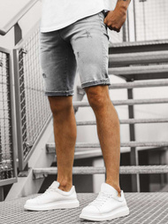 Vīriešu džinsa šorti grafīta OZONEE B/55107