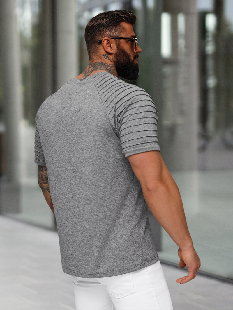 Vīriešu t-krekls grafīta OZONEE JS/8T88/5Z