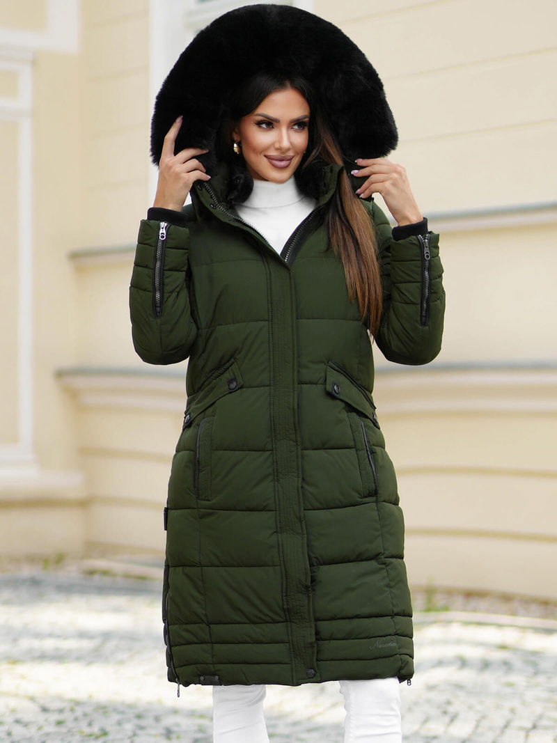 Sieviešu jaka haki OZONEE O/W377Z