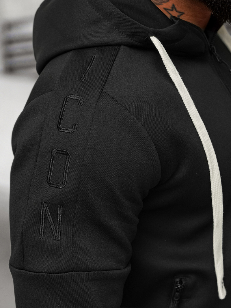 Vīriešu treniņtērps melns OZONEE O/LN11760