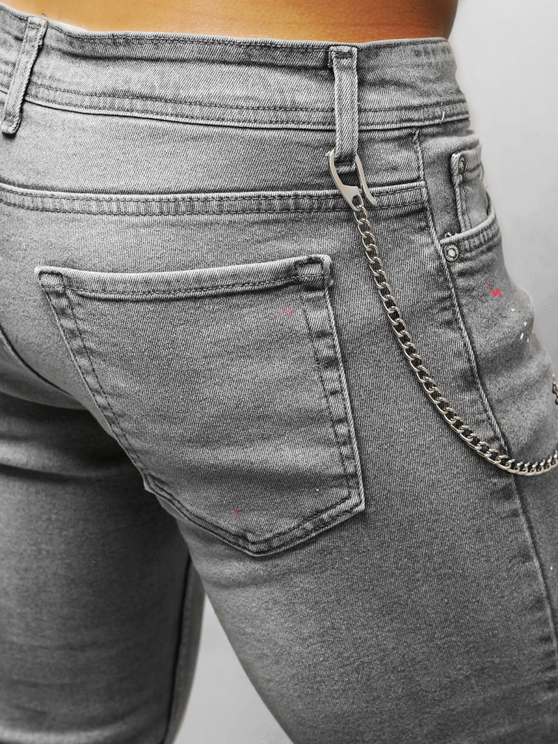 Vīriešu džinsi pelēki OZONEE O/WE1004