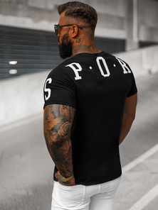 Vīriešu T-krekls Melns OZONEE O/8T1260/3