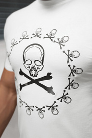 Vīriešu t-krekls balts OZONEE NB/MT3068