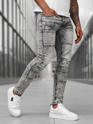 Vīriešu džinsi grafīta OZONEE NB/MP0163NZ