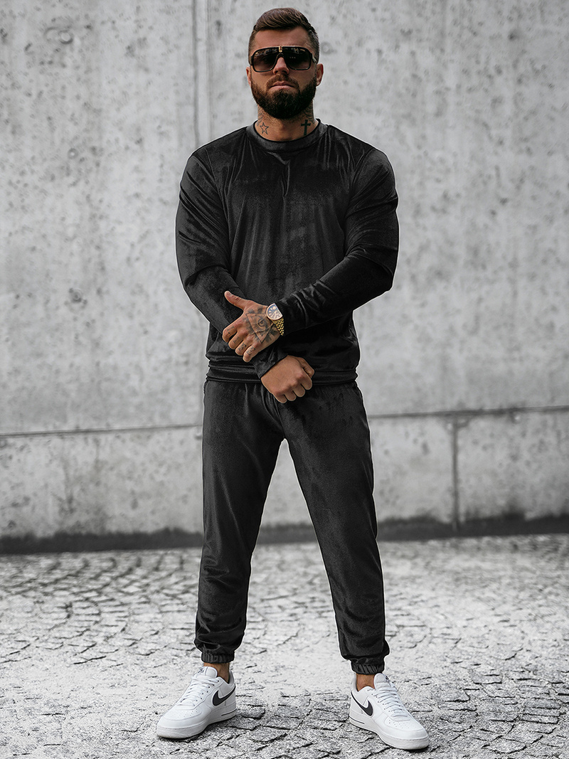 Vīriešu treniņtērps melns OZONEE O/D7516