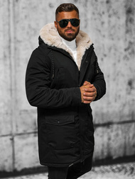 Vīriešu parka melna OZONEE JS/5M120/392