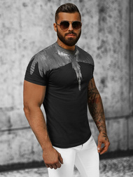 Vīriešu t-krekls melns OZONEE NB/MT3022