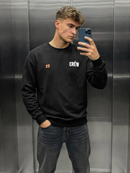 Vīriešu džemperis melns OZONEE JS/65B3917/3Z