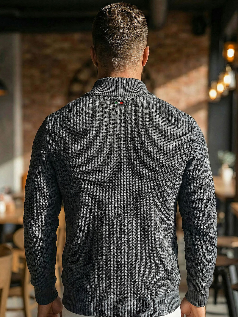 Vīriešu svīteris grafīta OZONEE NB/MM6020/3Z