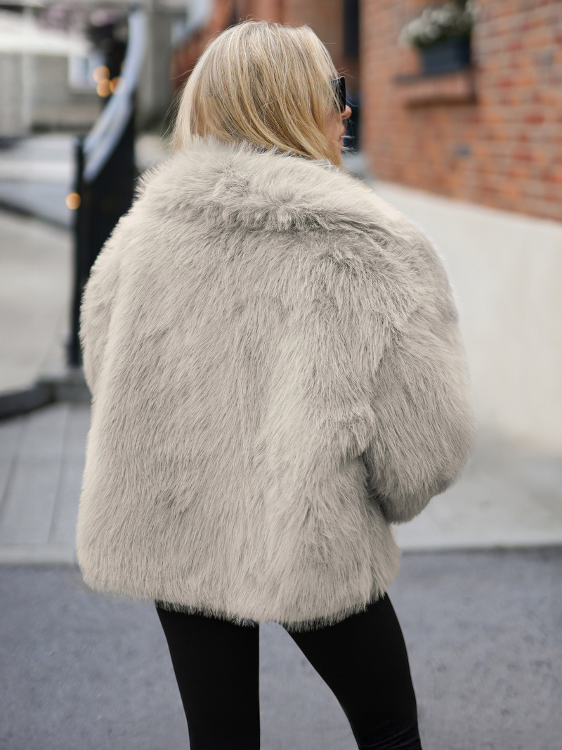 Sieviešu jaka pelēki-smilšu OZONEE JS/61M8515/92