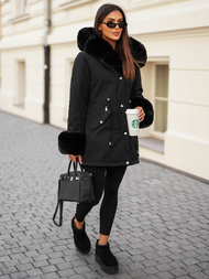 Sieviešu ziemas jaka melna OZONEE JS/16M9062/392Z