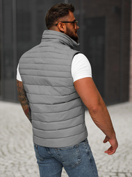 Vīriešu veste pelēka OZONEE JS/31M5065/128