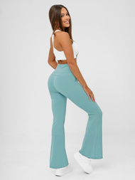 Sieviešu legingi ar platām kājām piparmētra OZONEE JS/KTK006-J