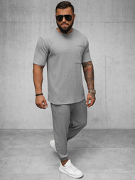 Vīriešu t-krekls pelēks OZONEE O/Y960T