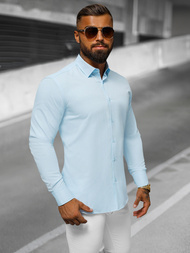 Vīriešu krekls gaiši debesu zila OZONEE O/V59