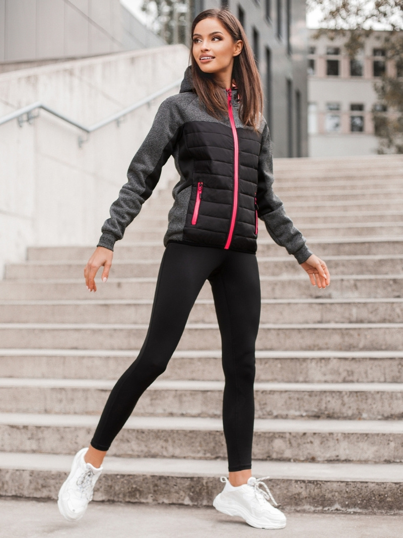 Sieviešu virsjaka melna OZONEE JS/KSW4002Z