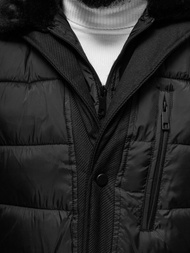 Vīriešu ziemas jaka melna OZONEE JS/22M63/392