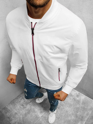 Vīriešu bomber virsjaka balta OZONEE N/7116/5