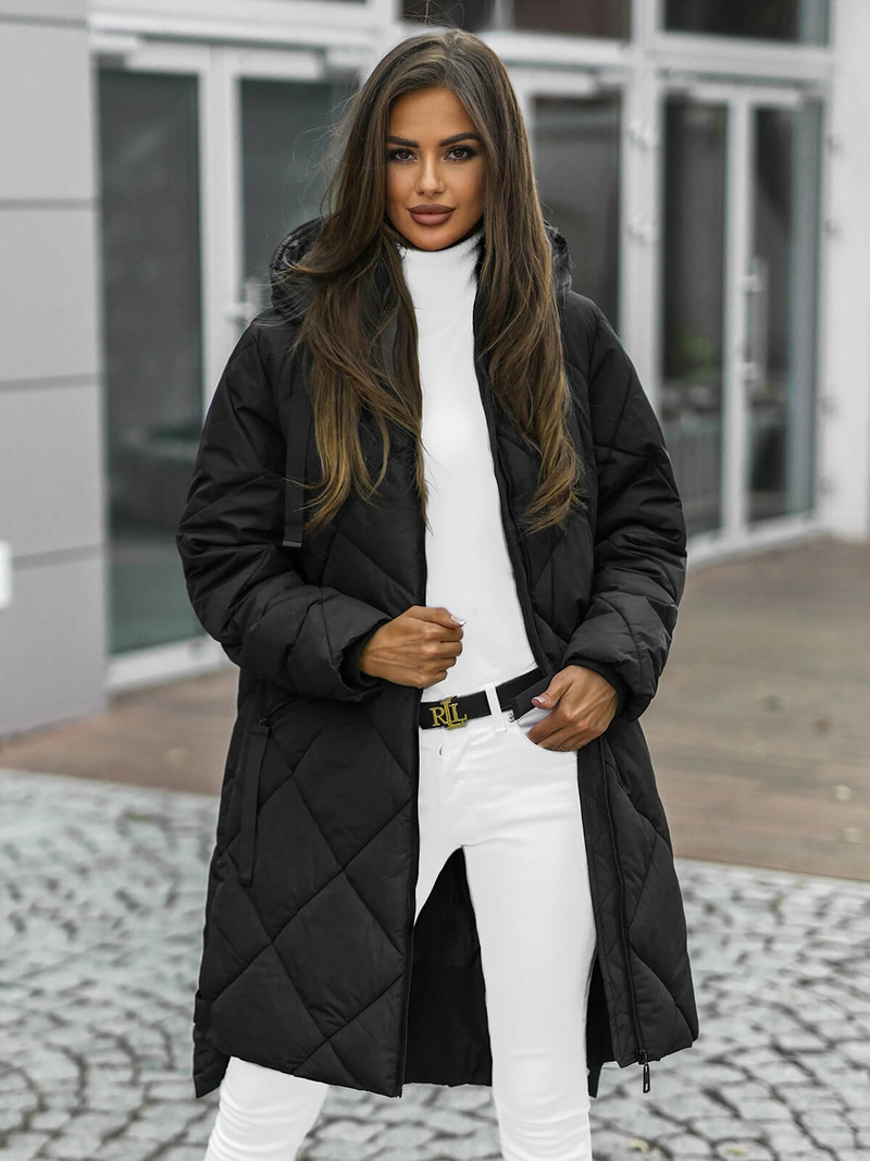 Sieviešu jaka melna OZONEE JS/5M3168/392Z