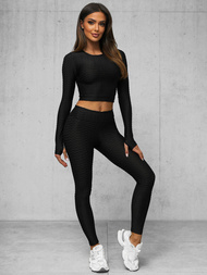 Sieviešu sporta tērps melns OZONEE O/22060Z