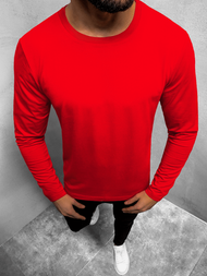 Vīriešu T-krekls ar garām piedurknēm sarkans OZONEE JS/CX01Z