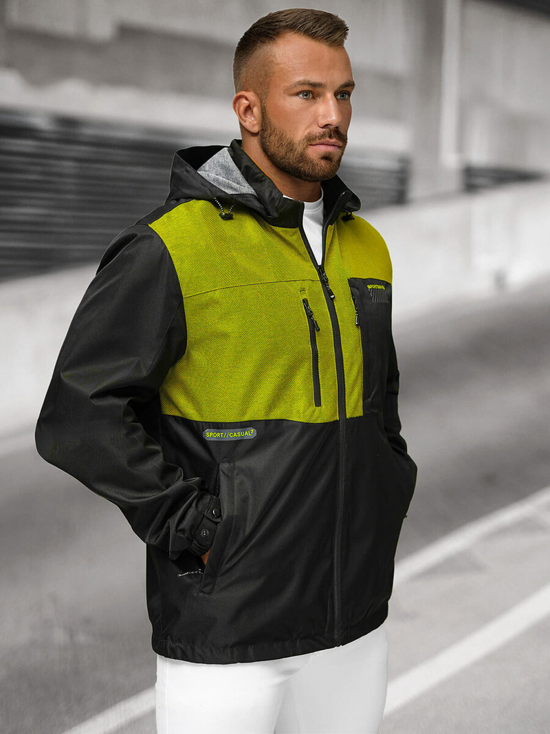 Vīriešu virsjaka melns OZONEE JS/22M311/392Z