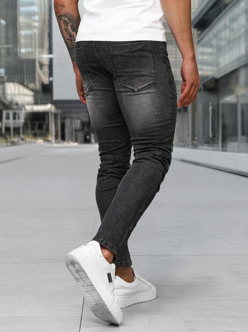 Vīriešu džinsi melni OZONEE NB/MP0142NZ